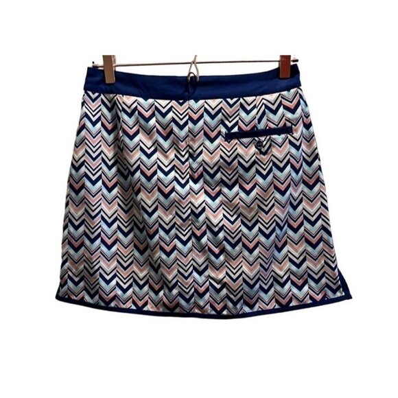 LADY HAGEN Womens Multicolor Chevron Print Skort  Size 4  Athletic Fit Polyester - Picture 2 of 11